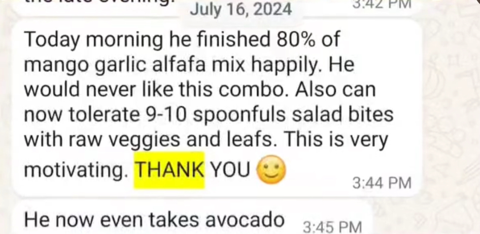 Parent testimonial